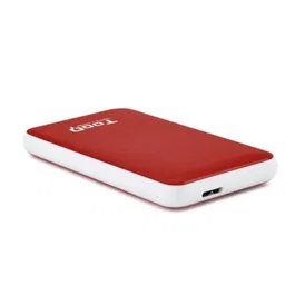 TooQ Caja Externa para Disco Duro 2.5" TQE-2528R USB 3.1, Instalación sin Tornillos, Plug & Play, Hasta 4TB, Compatible con Windows/Mac/Linux - Color Rojo